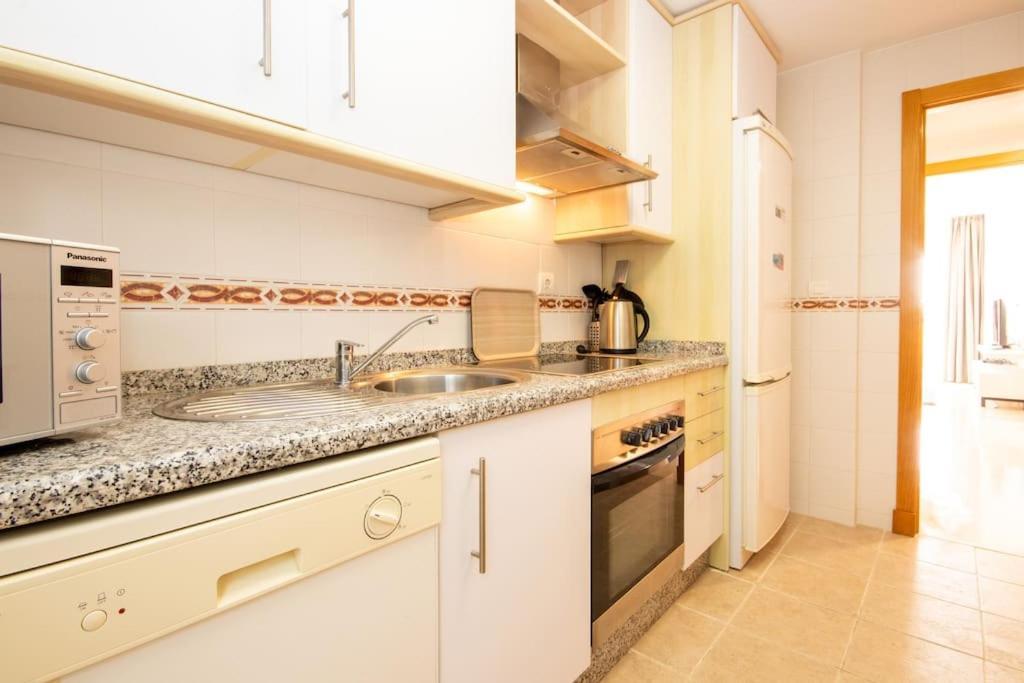 Ferienwohnung Penthouse With Roof Terrace, Bbq, Pool- And Sea Views Buenas Noches Exterior foto